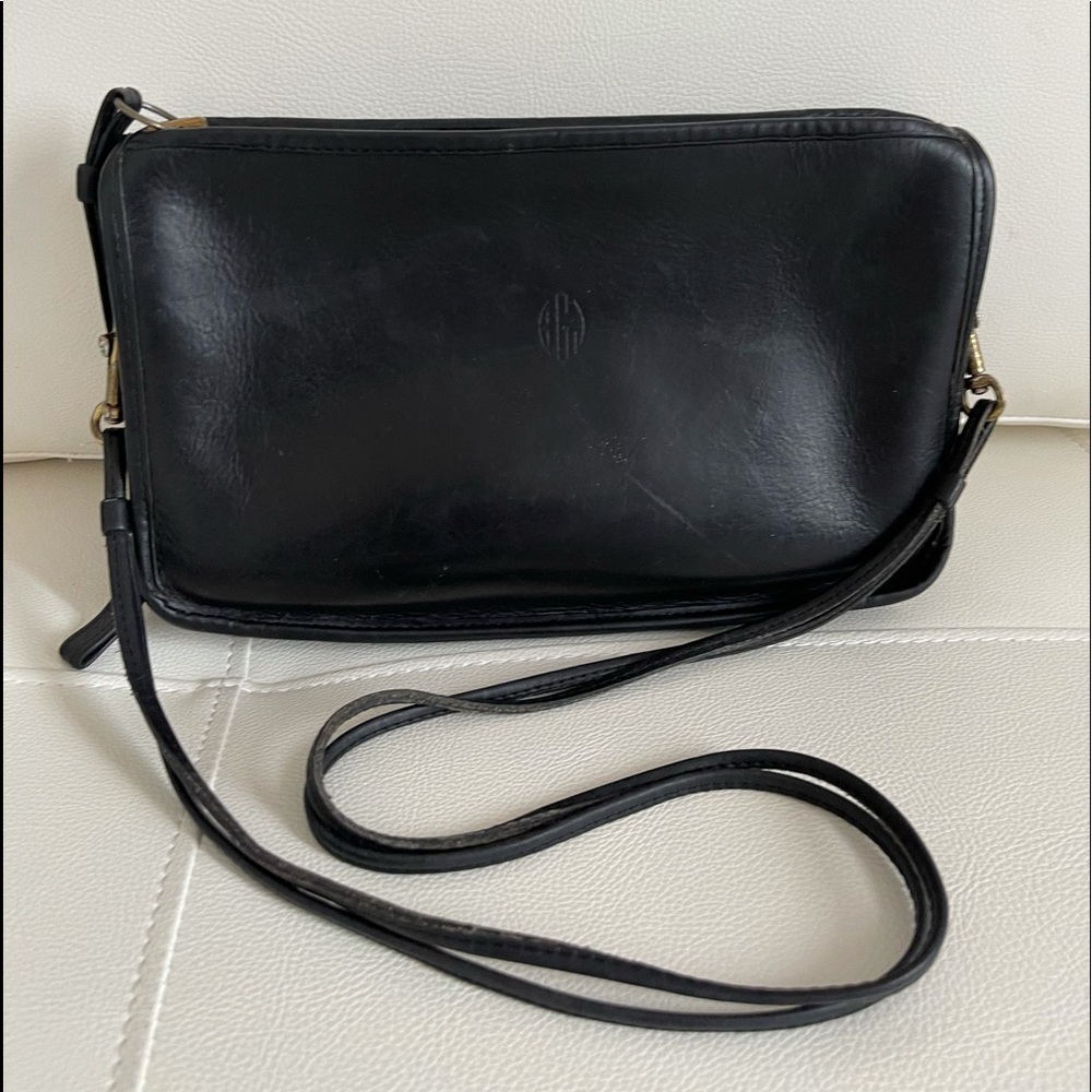 Coach Bonnie Cashin Vintage Black Leather Purse - Picture 1 of 15
